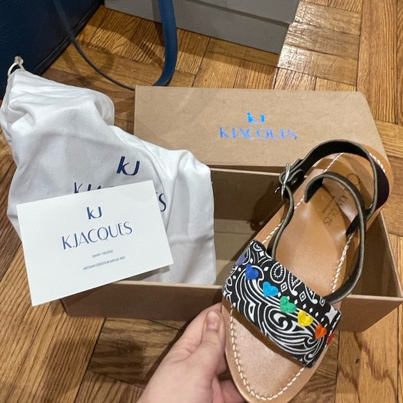 K.Jacques French Handcrafted Leather Slingback Sandals from St.Tropez (US 7) NWT - Picture 5 of 8